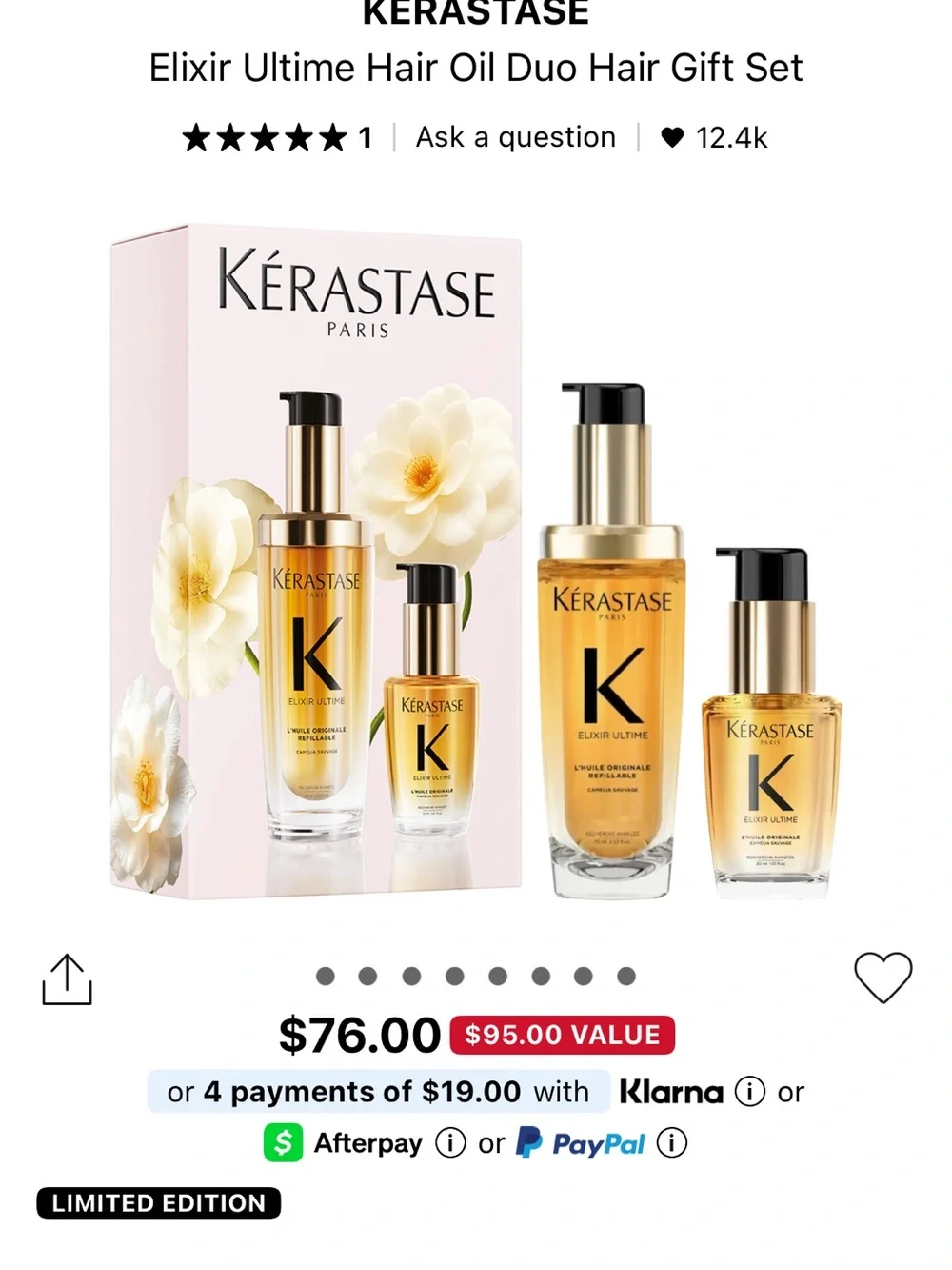 Kerastase Elixir Ultime Nourishing Hair Oil Set